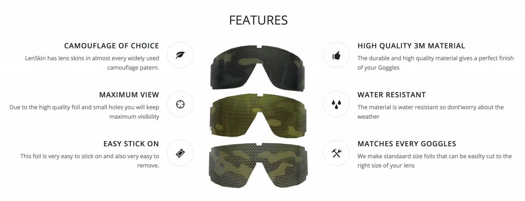 Marp Camo Folie voor Goggles