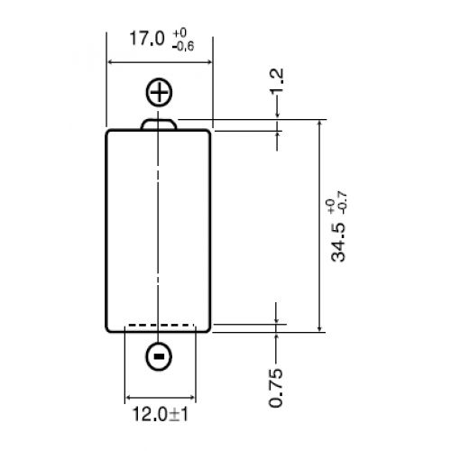 CR123 Batterij 3V Lithium