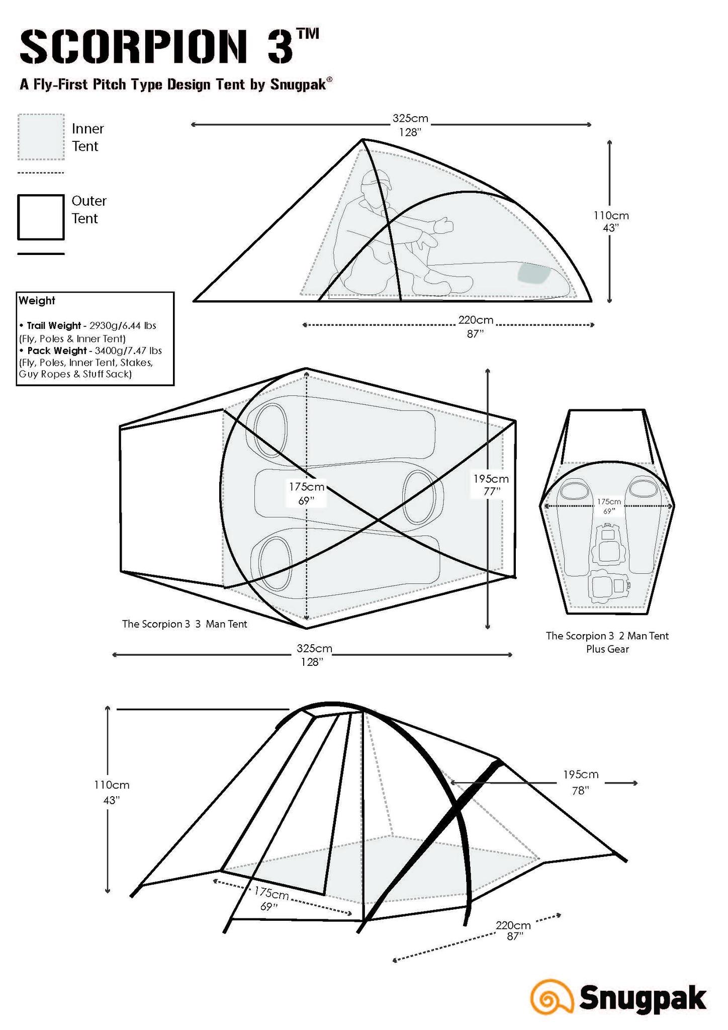 Review Snugpak Scorpion 3 tent Gear Point Snugpak Scorpion 3 Tent | Lamnia