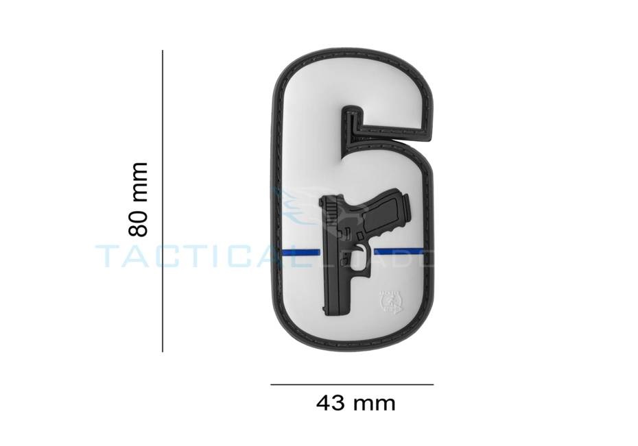 Watch Your Six PVC Patch Grey