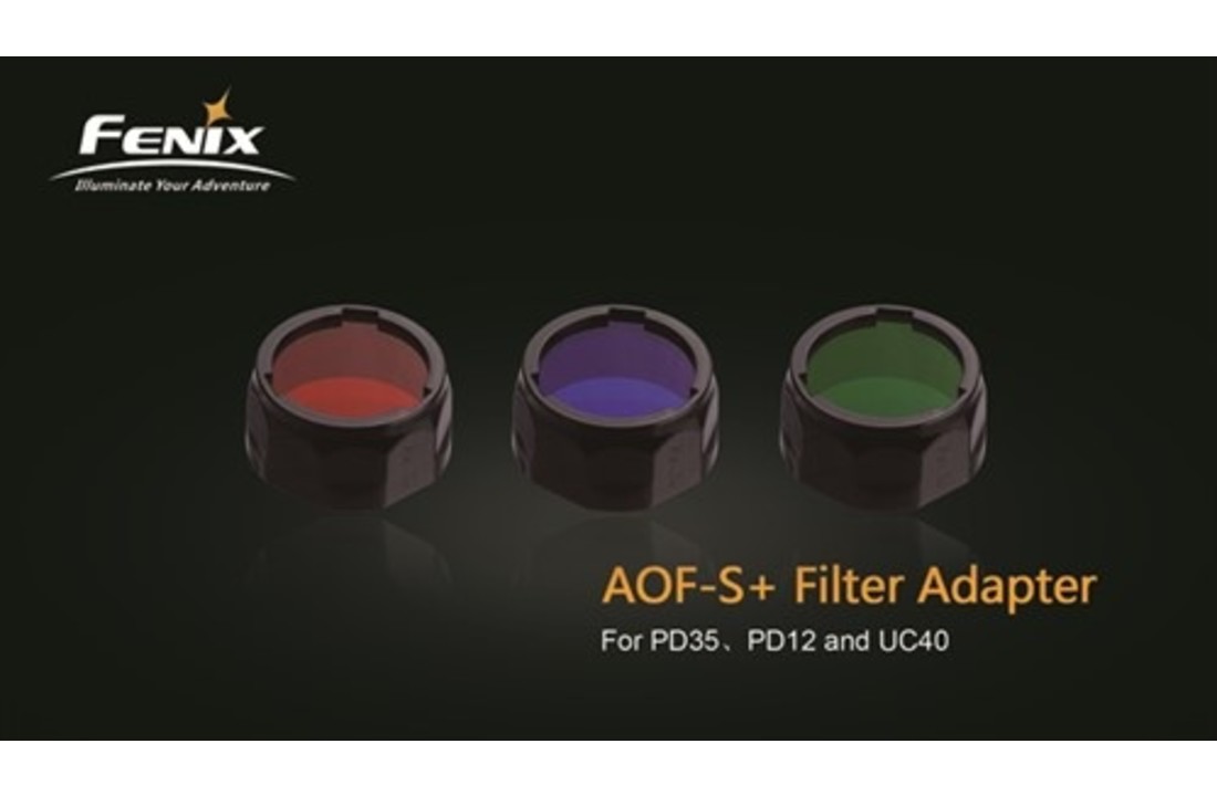 AOF-S+ Kleurenfilter 21.5 tot 25.4mm Rood (Small)