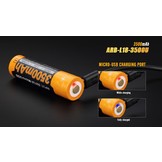 ARB-L18 USB (18650) oplaadbare 3.7V 3500mAh accu