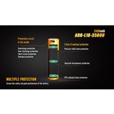 ARB-L18 USB (18650) oplaadbare 3.7V 3500mAh accu