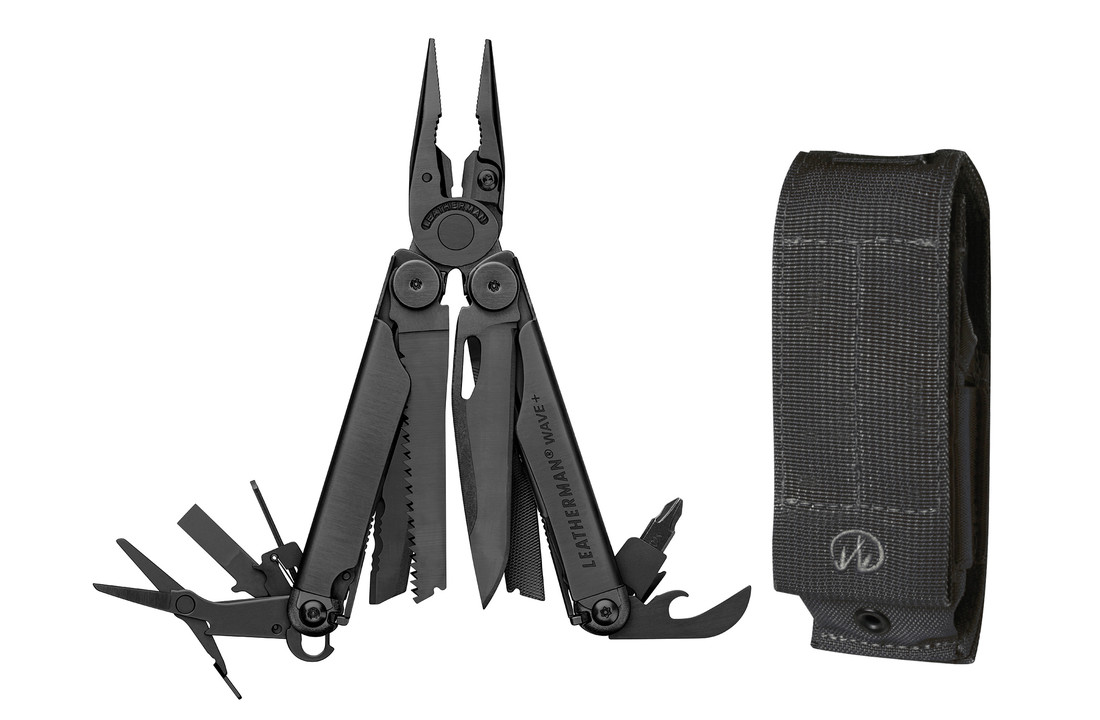 WAVE PLUS Multitool Black Molle Edition (incl. Molle Pouch)