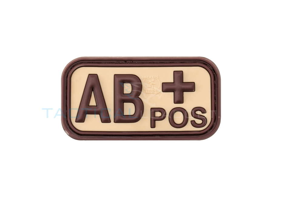 AB-Positive Blood Type PVC Patch Desert