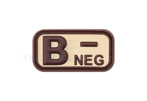 B-Negative Blood Type PVC Patch Desert