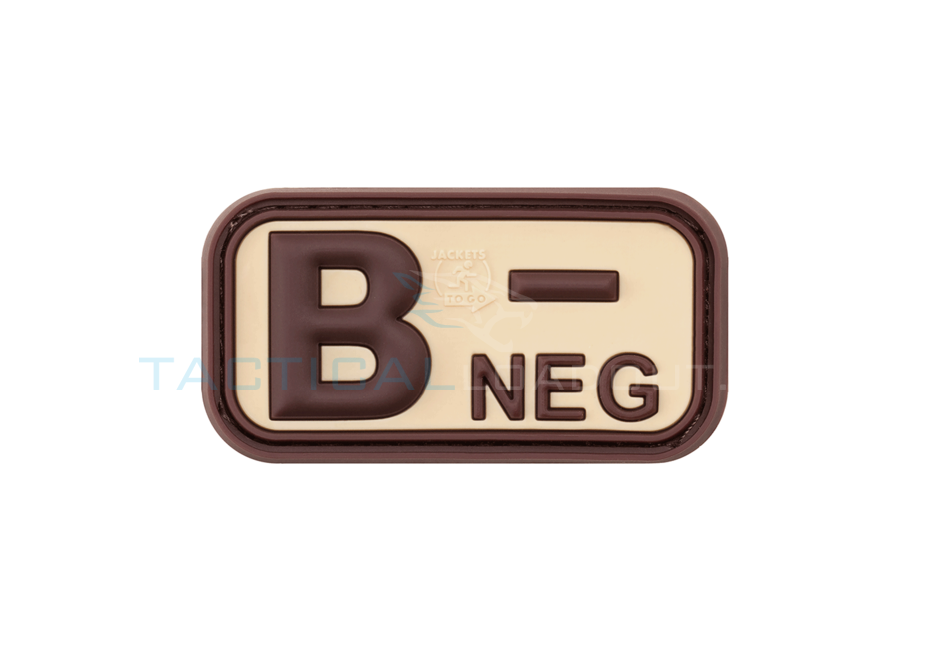 B-Negative Blood Type PVC Patch Desert
