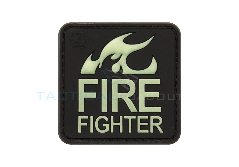 Fire Fighter PVC Patch Large Glow in the Dark