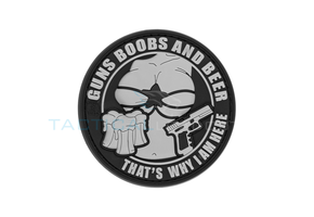 Guns, Boobs and Beer PVC Patch SWAT