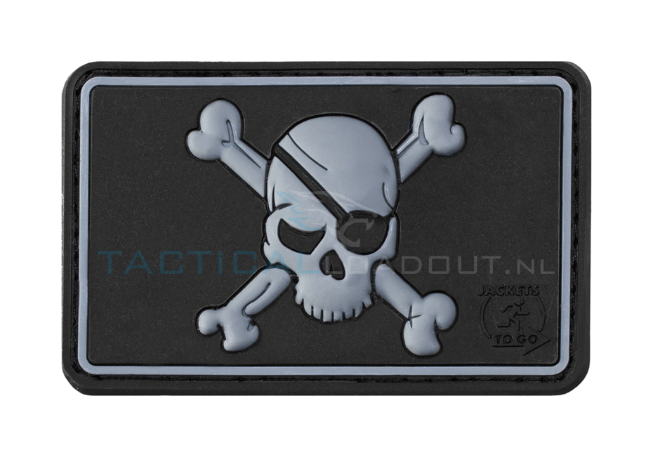 Pirate Skull PVC Patch SWAT