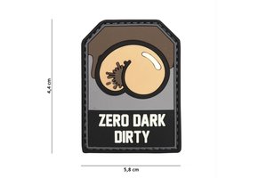 Zero Dark Dirty PVC Patch Black