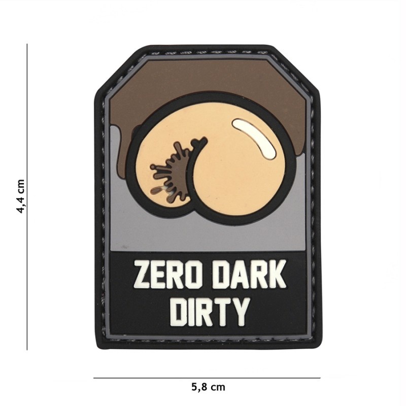 Zero Dark Dirty PVC Patch Black