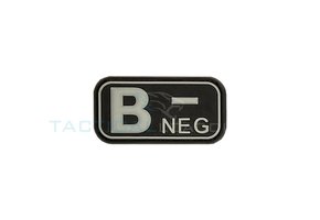 B-Negative Blood Type PVC Patch Glow in the Dark