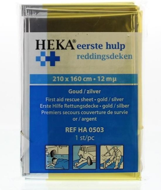 Heka Alu Reddingsdeken Zilver/Goud