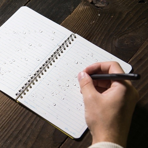 Side Spiral Notebook 10x17,5cm Yellow