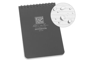 Top-Spiraal Notebook 4x6" Black