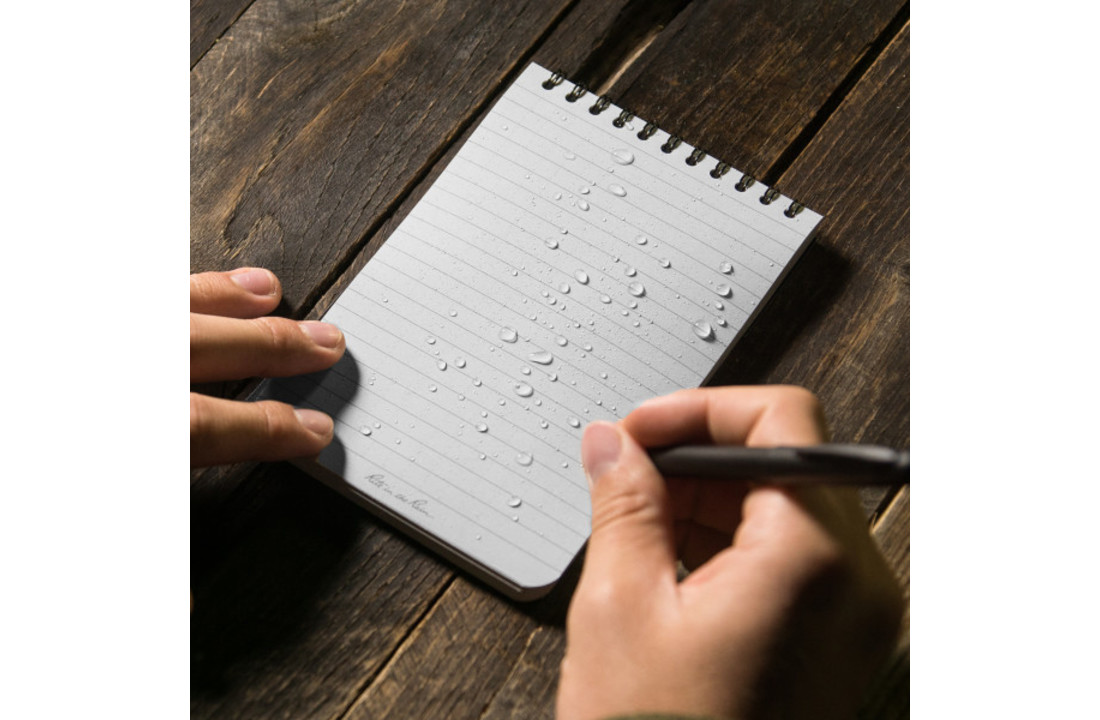 Top-Spiraal Notebook 4x6" Black