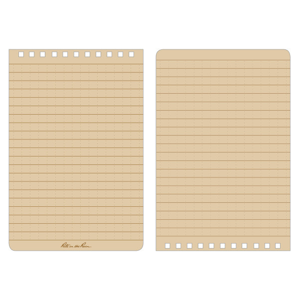 Top-Spiraal Notebook 4x6" Tan
