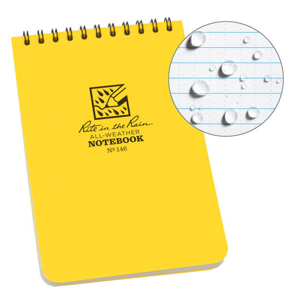 Top-Spiraal Notebook 4x6" Yellow
