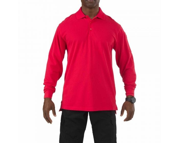 Professional Polo Long Sleeve Range Red Maat: XS