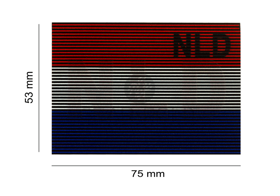 Dual IR Nederlandse NLD Vlag Patch