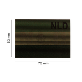 Dual IR Nederlandse NLD Vlag Patch Olive