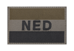 Nederlandse NLD Vlag Patch Olive