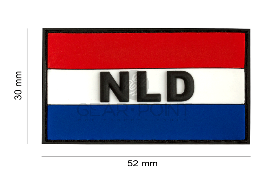 Nederlandse NLD Vlag PVC Patch