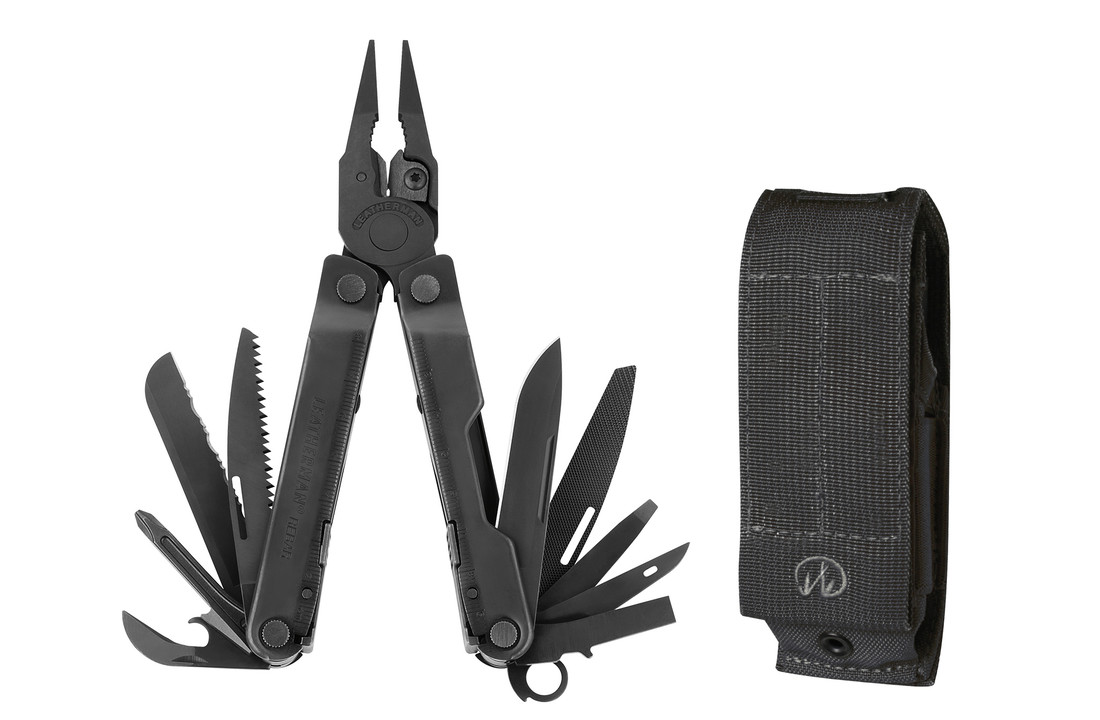 REBAR Multitool Black Molle Edition (incl. Molle Pouch)