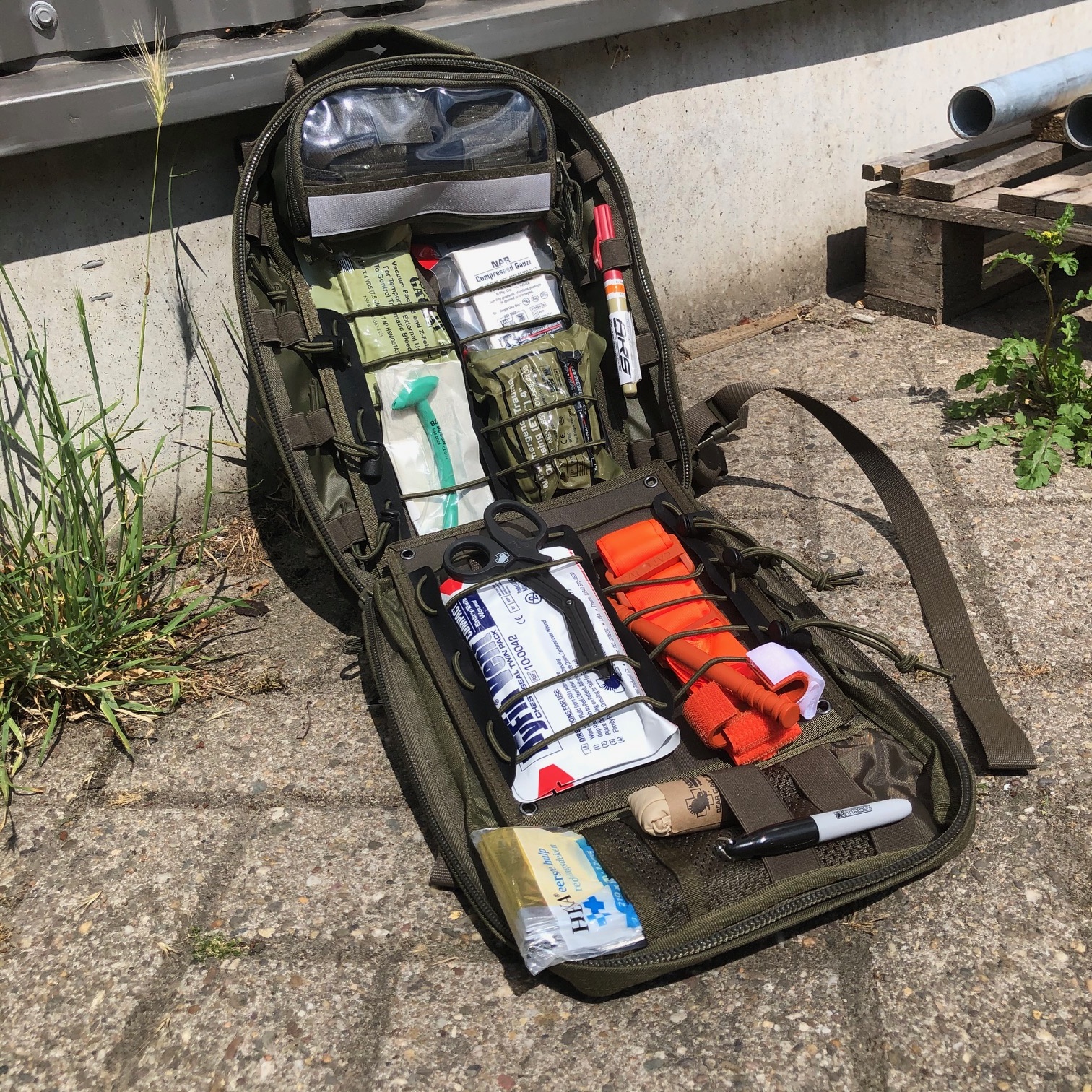 IFAK Tactical Pro Set - TQ Orange (alleen inhoud)