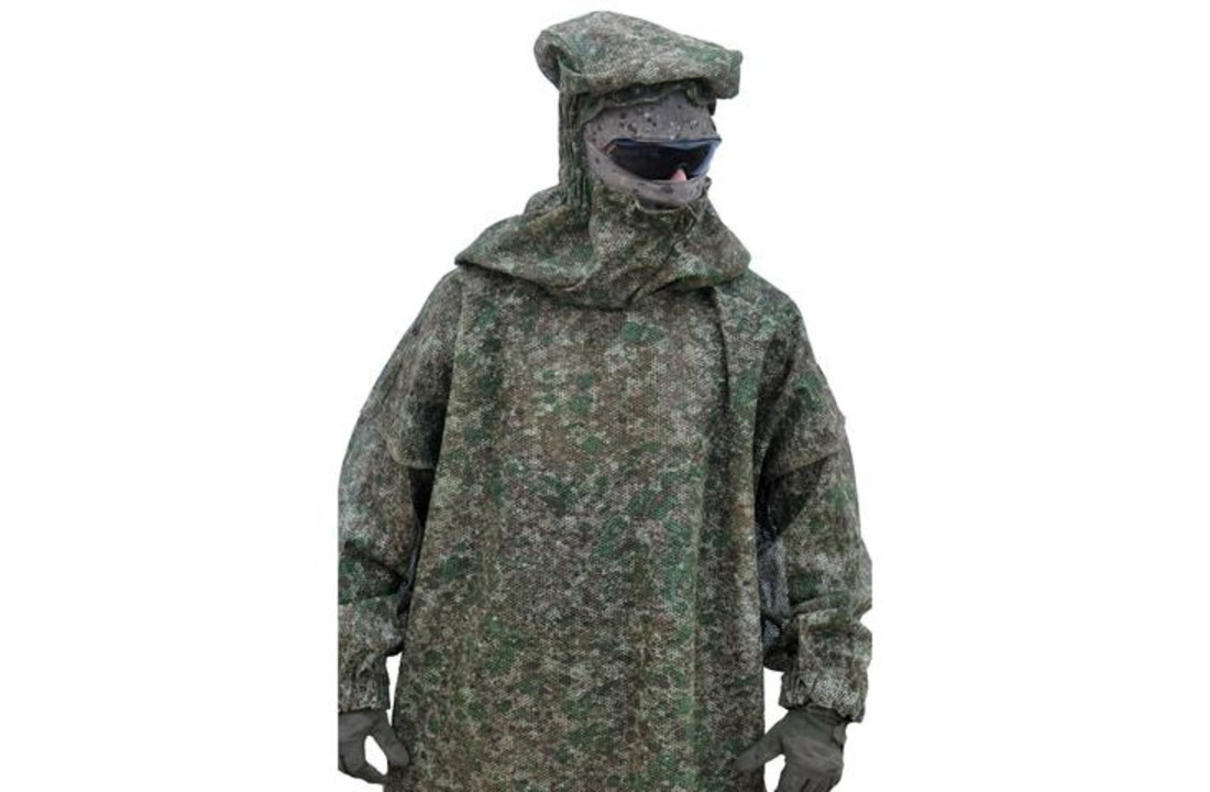 Mesh Ghillie Suit Reversible Woodland & Desert