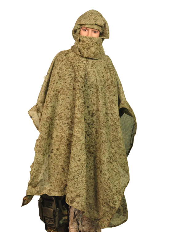 Poncho Reversible Woodland & Desert