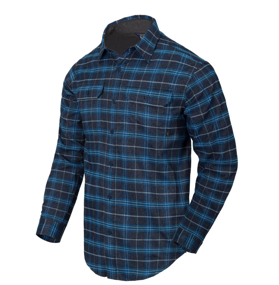 Greyman Shirt Blue Stonework Plaid