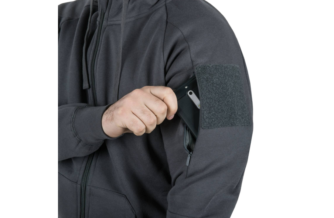 Urban Tactical Hoodie Lite Full Zip Zwart