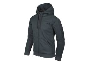 Urban Tactical Hoodie Full Zip Melange Black Grey