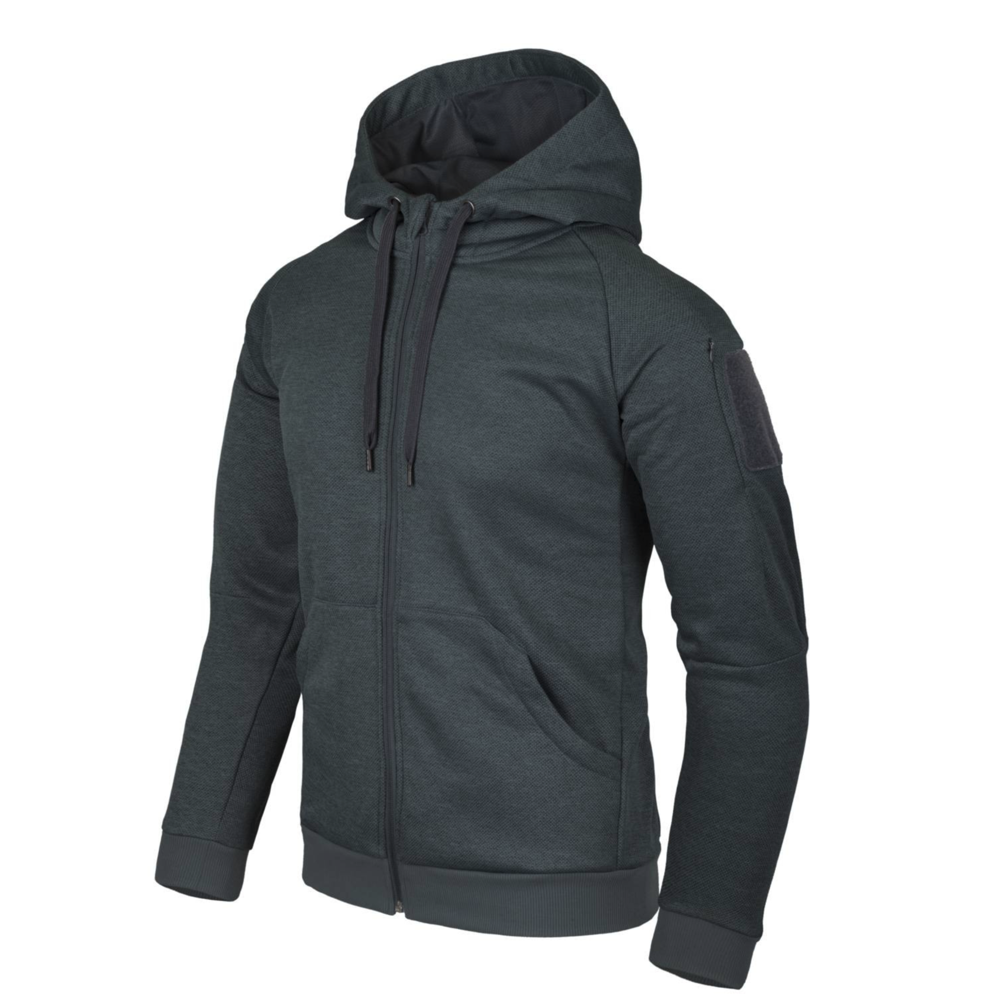 Urban Tactical Hoodie  Full Zip Melange Zwart Grijs