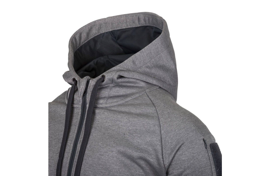 Urban Tactical Hoodie Full Zip Grey Melange