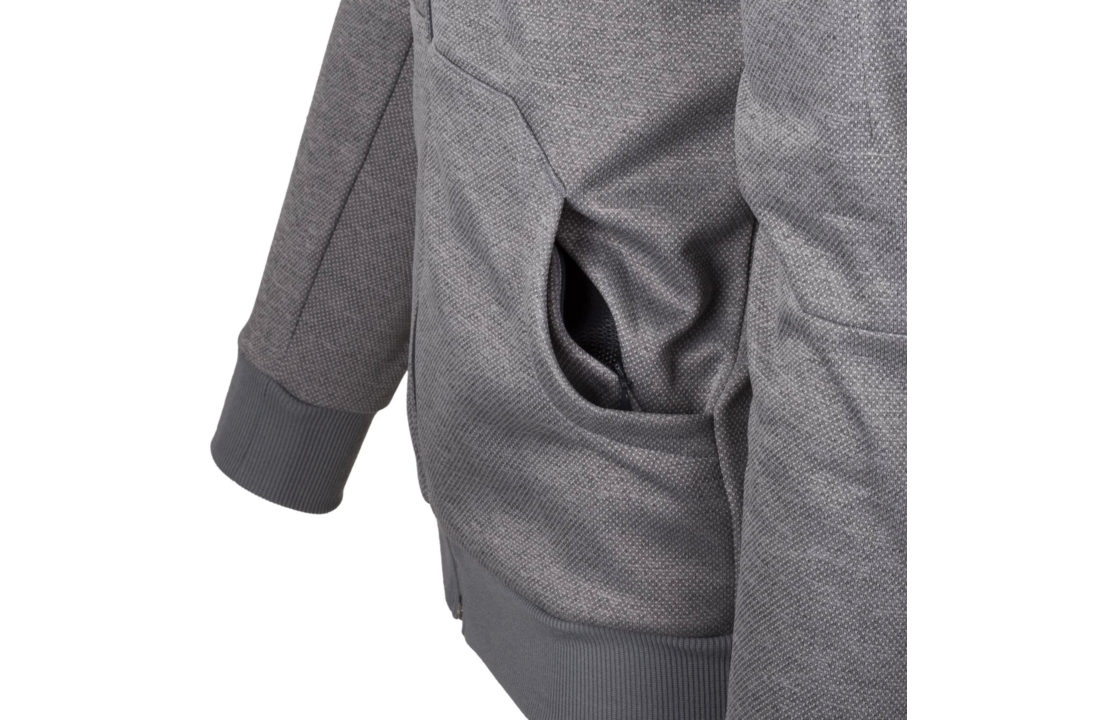 Urban Tactical Hoodie Full Zip Grey Melange