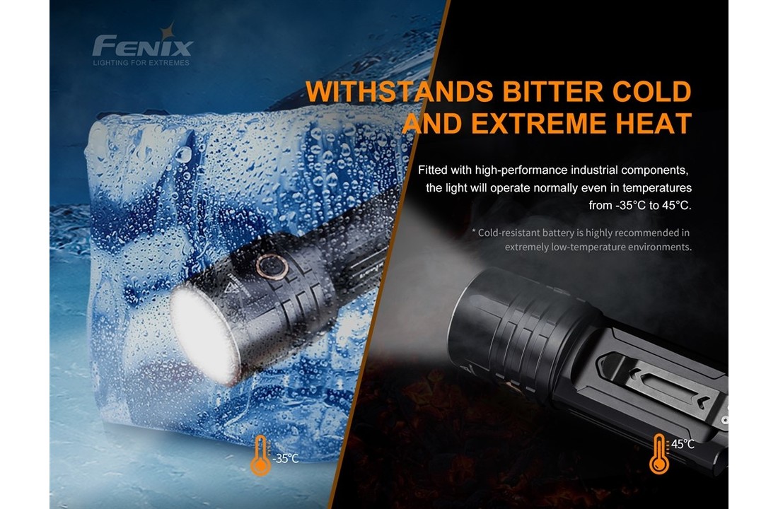 LR35R Zaklamp (10.000 lumen) incl. Accu's