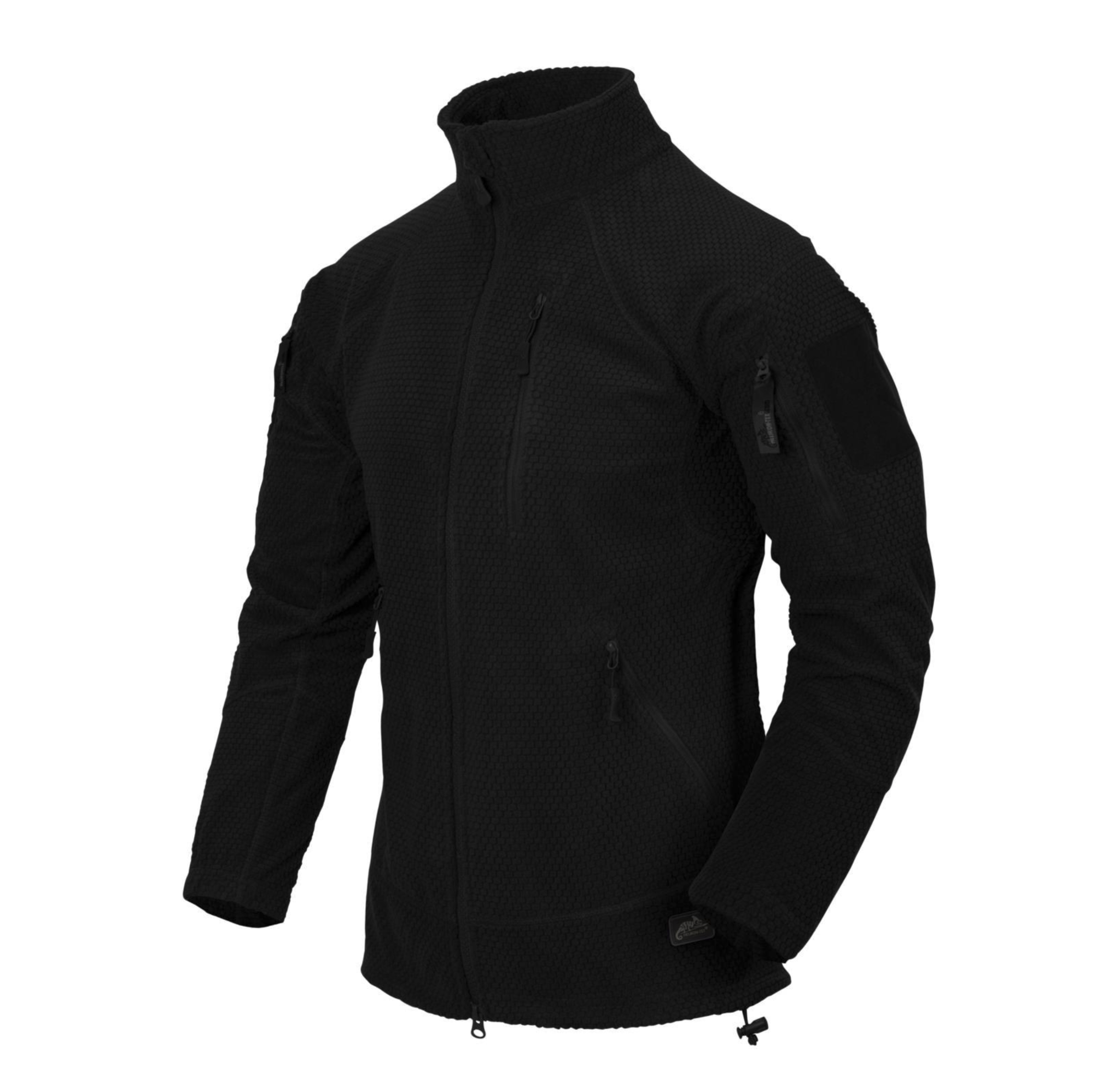 Alpha Tactical Jacket Grid Fleece Black