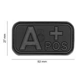 A-Positive Blood Type PVC Patch Blackops