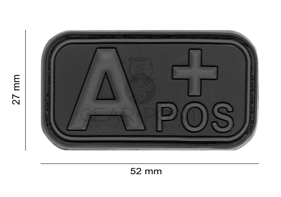 A-Positive Blood Type PVC Patch Blackops