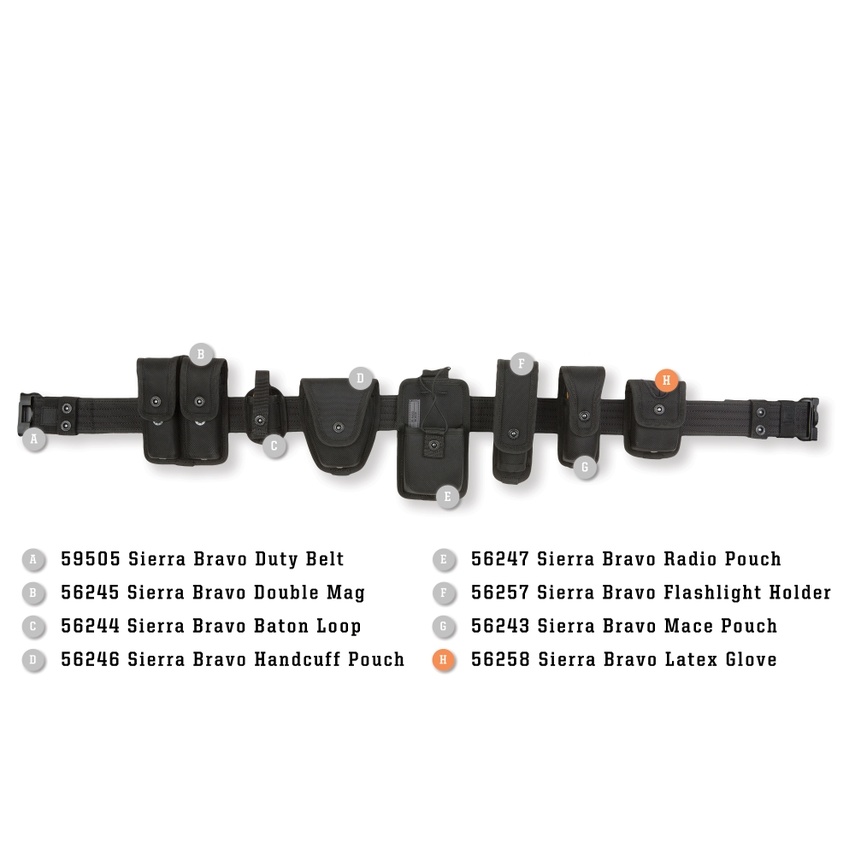 Sierra Bravo Latex Gloves Pouch Black