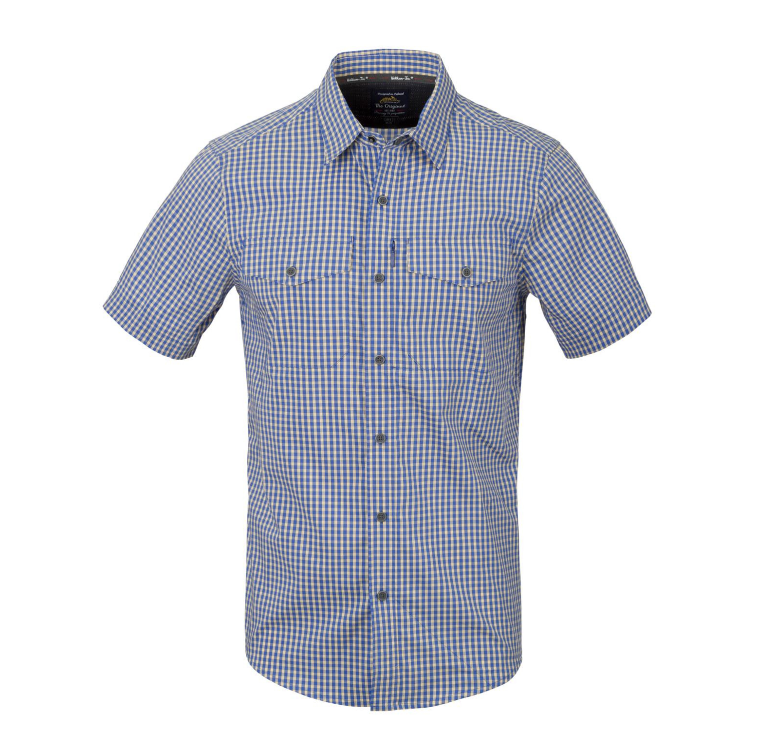 Covert Concealed Carry Shirt SS Royal Blue Checkered Size: S