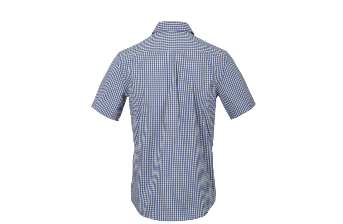 Covert Concealed Carry Shirt Short Sleeve Royal Blue Checkered