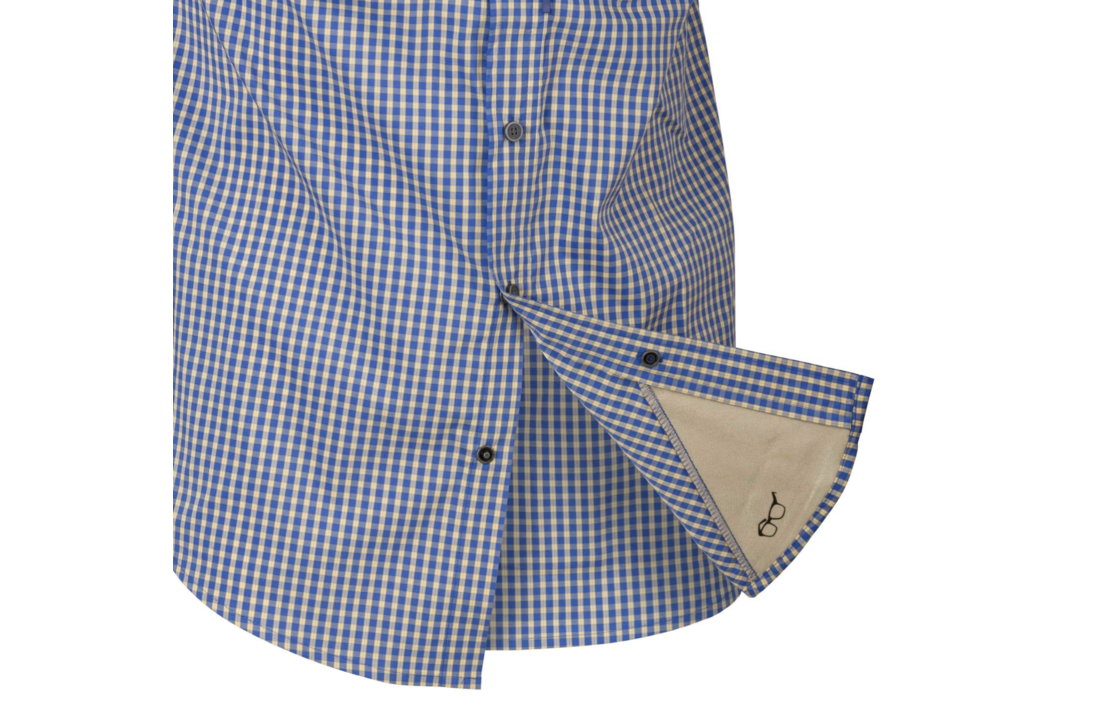 Covert Concealed Carry Shirt SS Maat: S Royal Blue Checkered