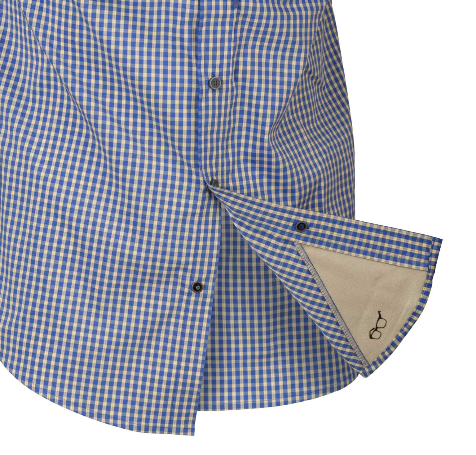 Covert Concealed Carry Shirt SS Royal Blue Checkered Size: S
