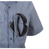 Covert Concealed Carry Shirt SS Royal Blue Checkered Size: S