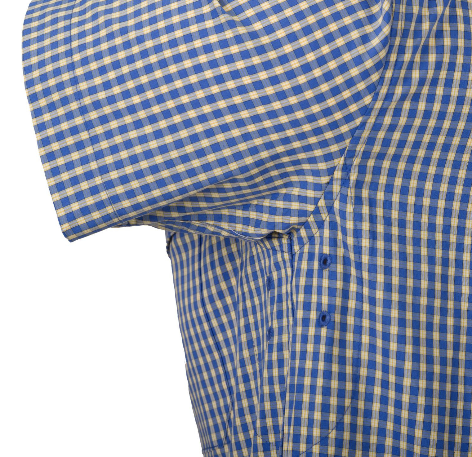 Covert Concealed Carry Shirt SS Royal Blue Checkered Size: S