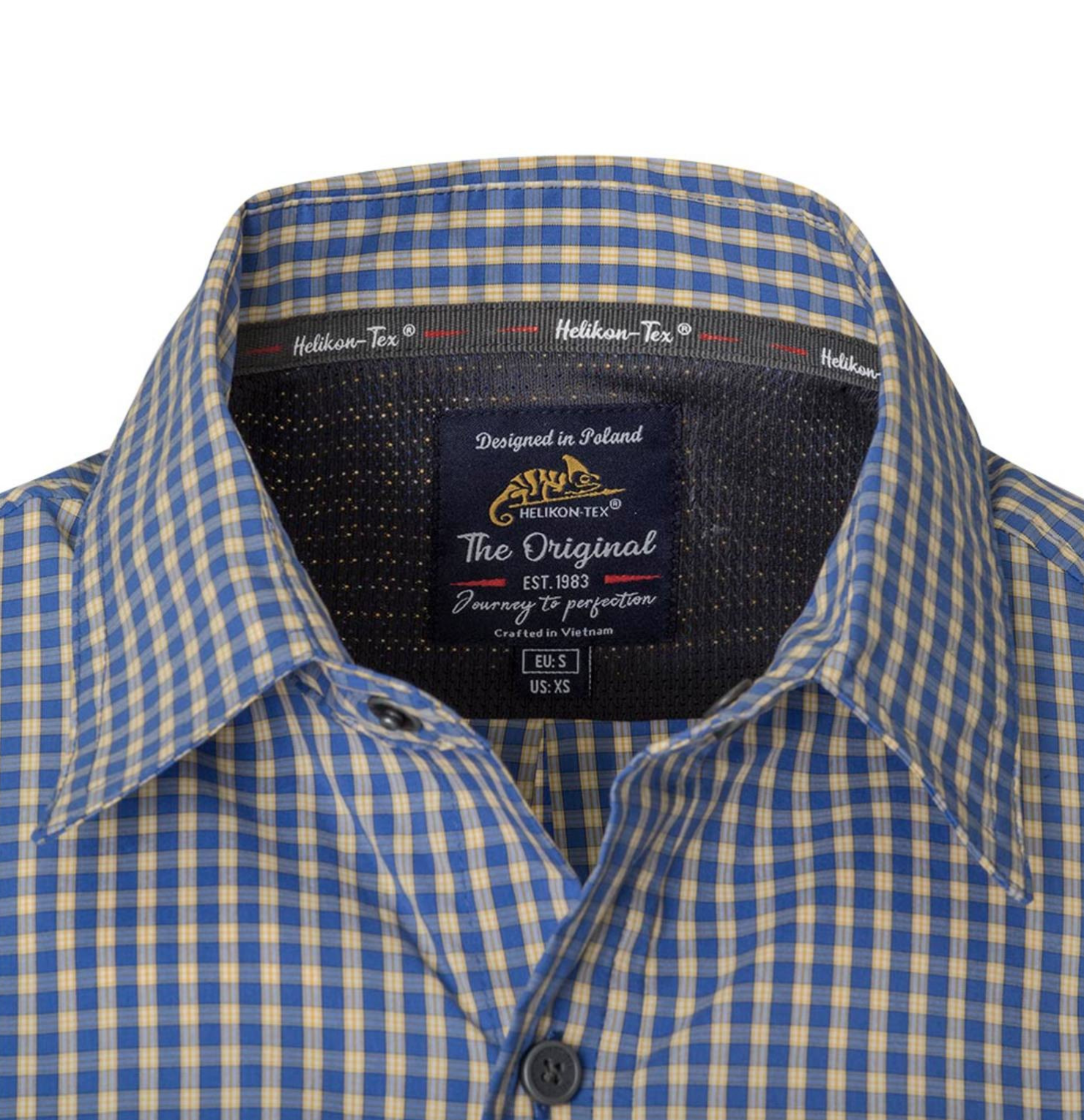 Covert Concealed Carry Shirt SS Royal Blue Checkered Size: S